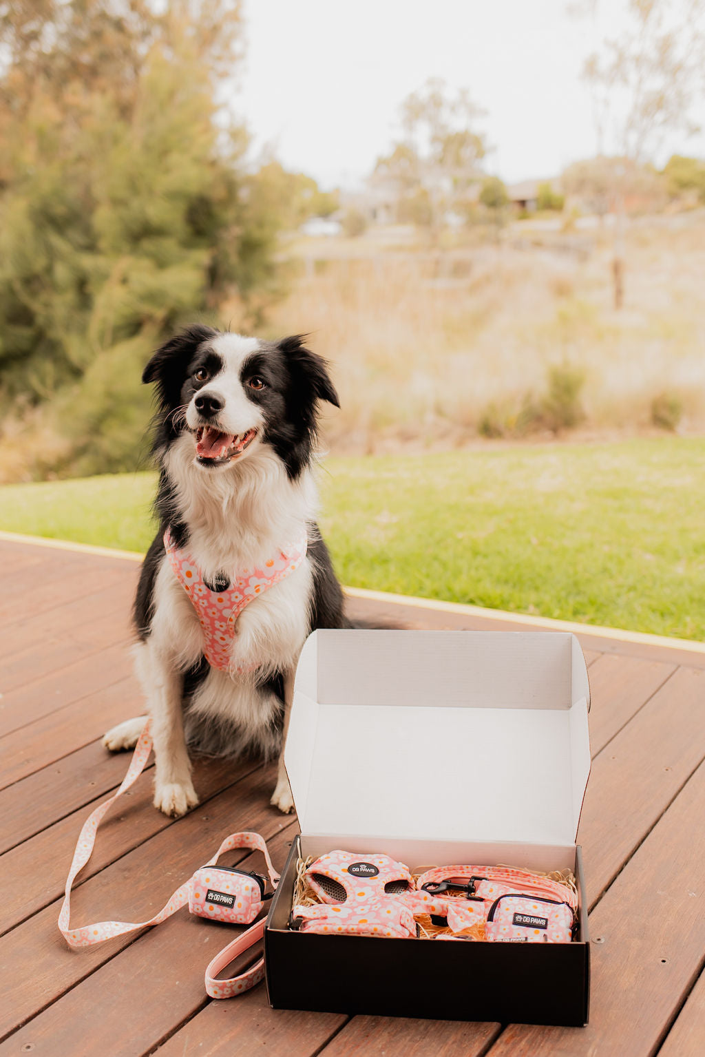 Pink Spring Floral Adjustable Harness
