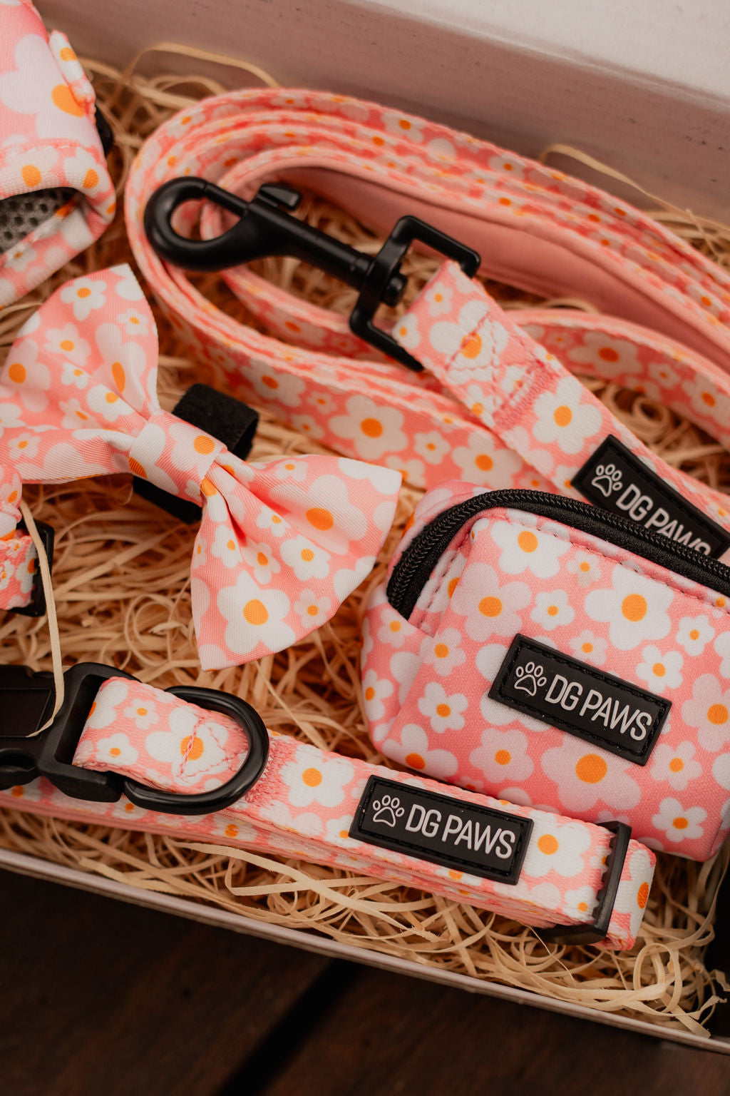 Pink Spring Floral Poop Bag Holder