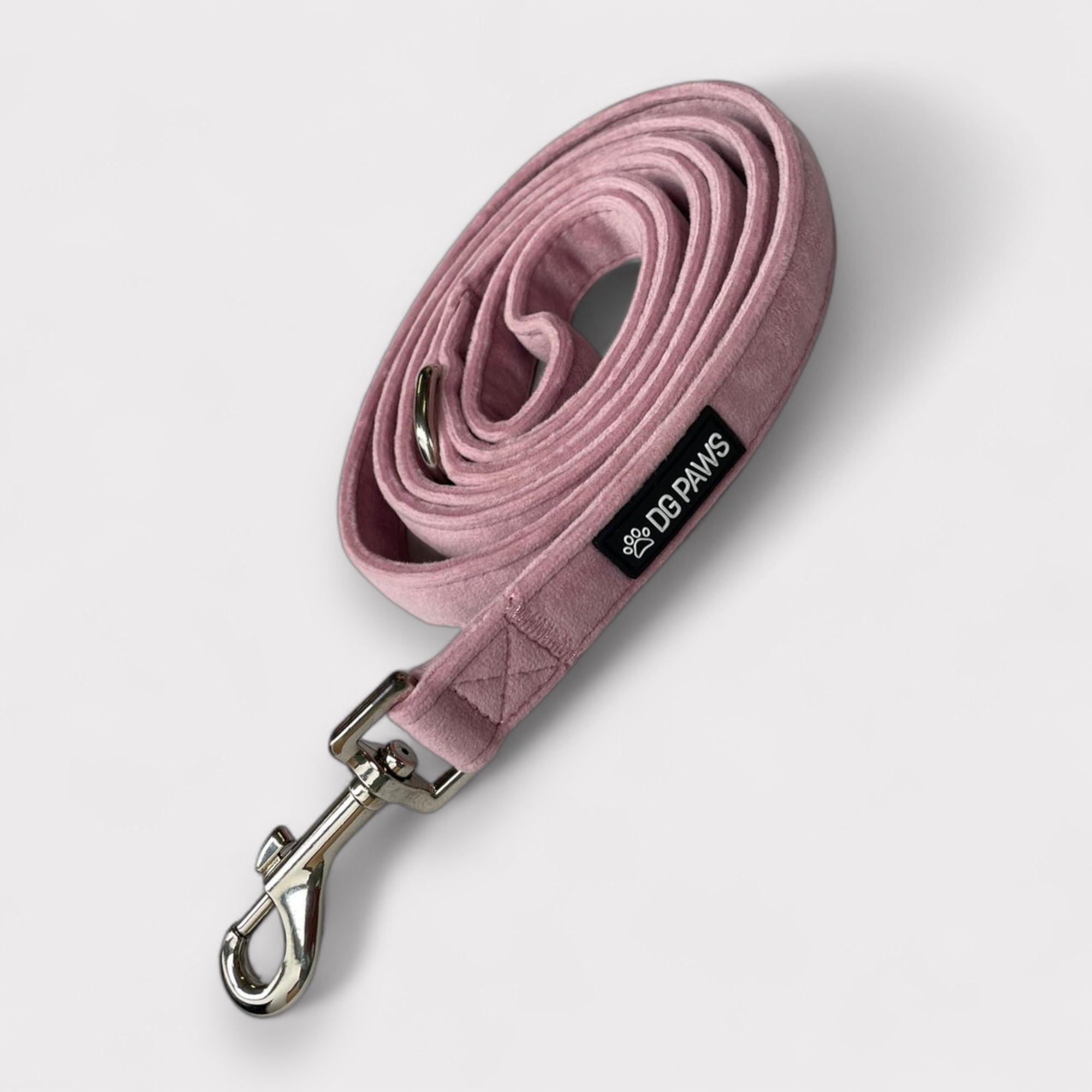 Pink Velvet Dog Lead