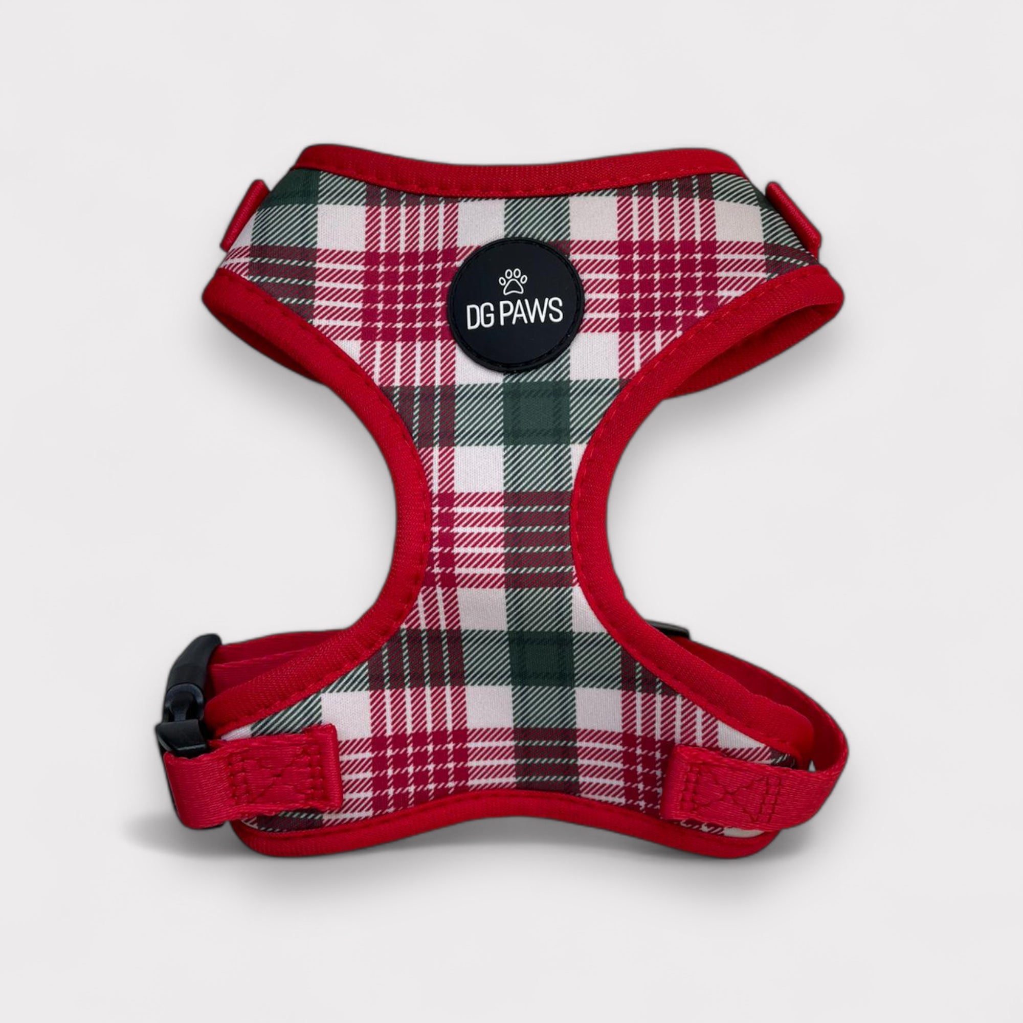 Red & Green Tartan Dog Harness