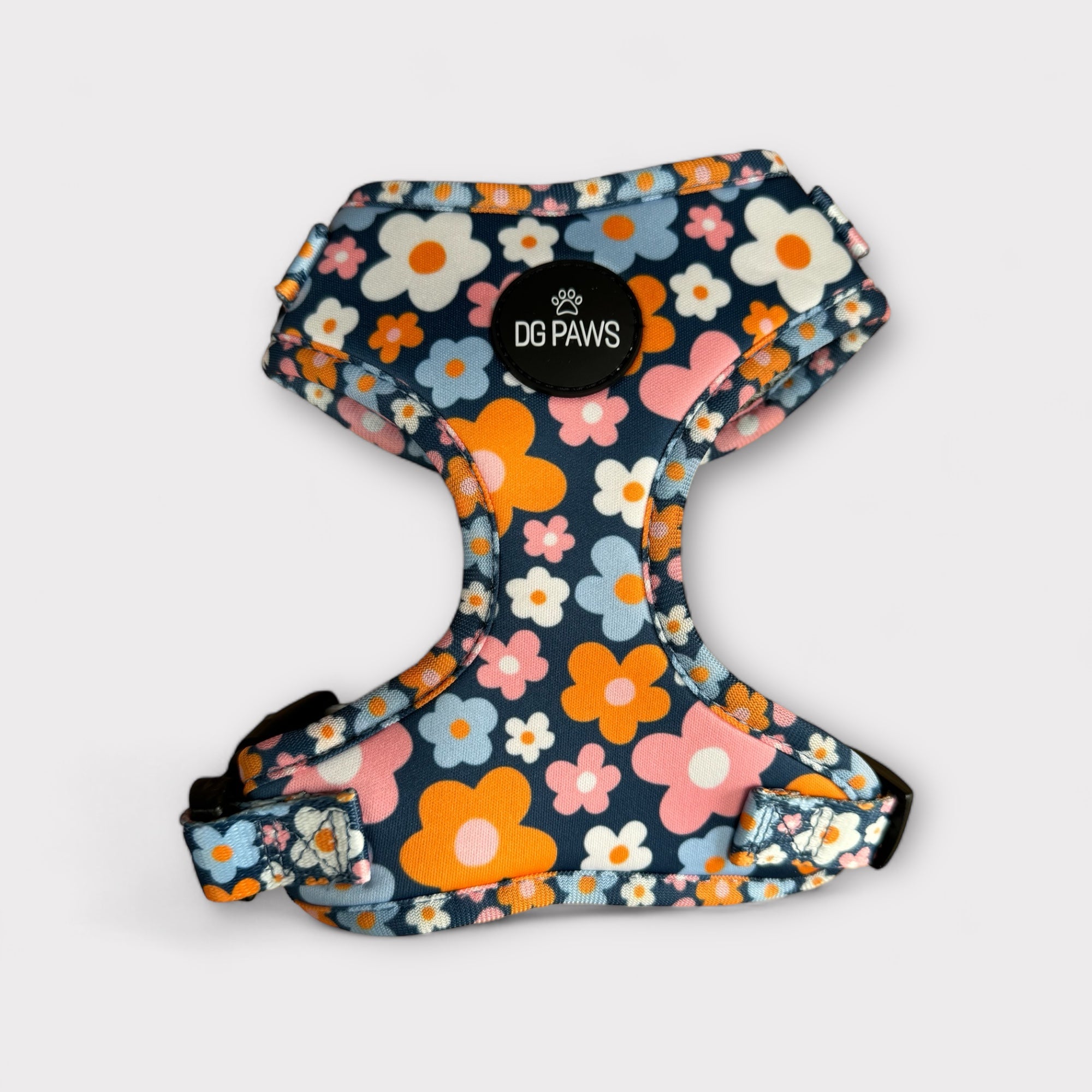 Blue Spring Floral Adjustable Harness