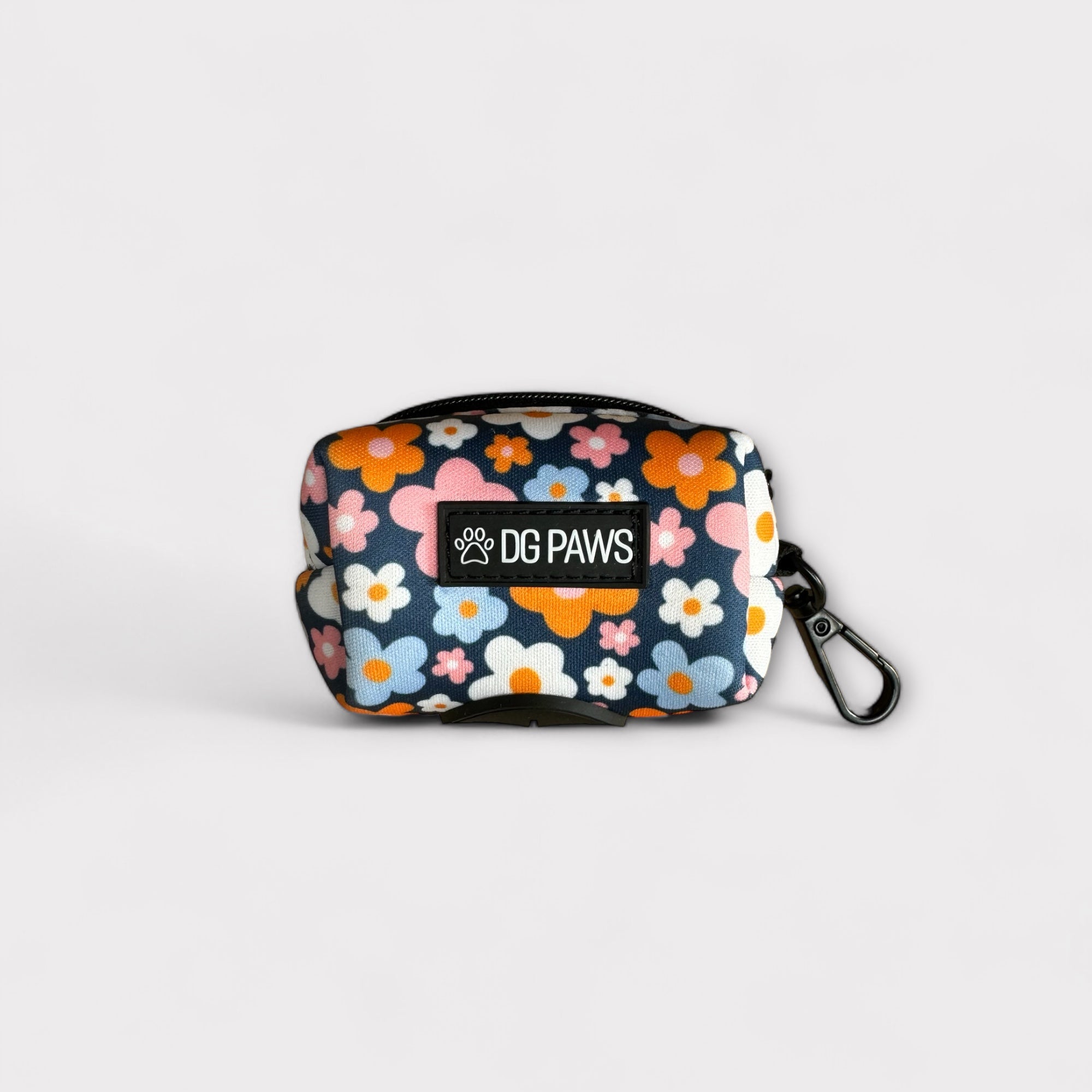 Blue Spring Floral Poop Bag Holder