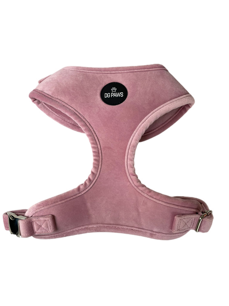 Pink Velvet Dog Harness DG PAWS