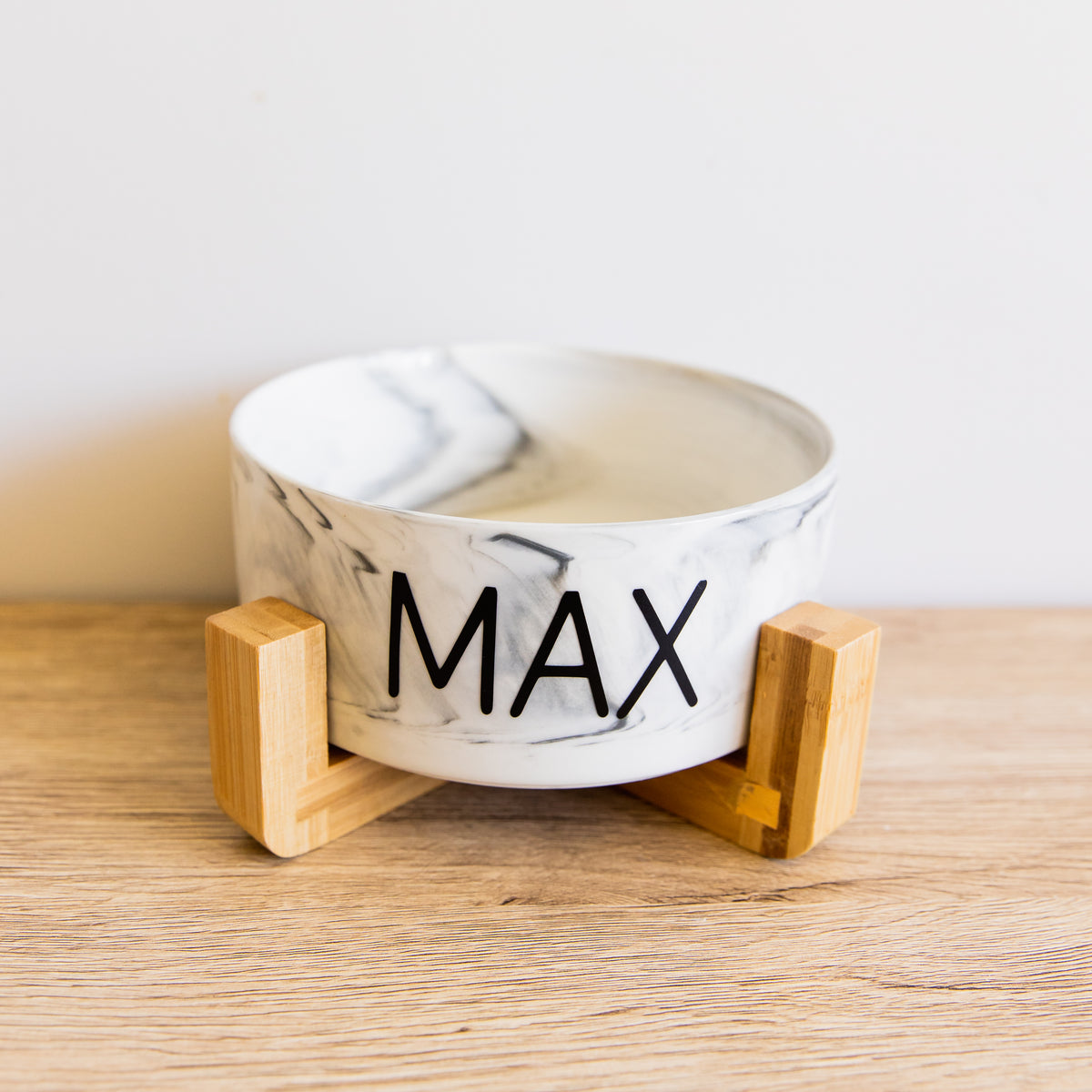Bamboo Dog Bowl Stands